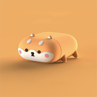 Portable Cartoon Dog Airpods Case with Silicone ...