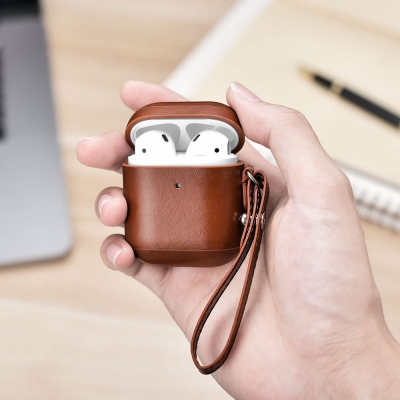 Classic vintage leather potective AirPods Cases 