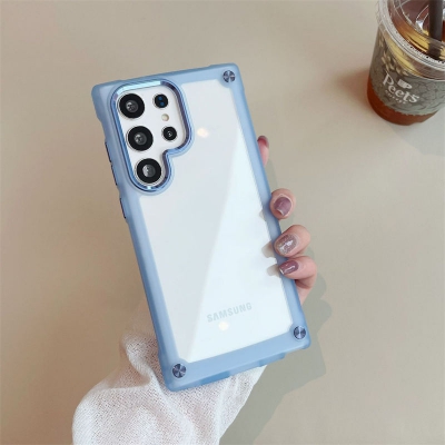 Transparent Acrylic Protective case with TPU frame for Samsung