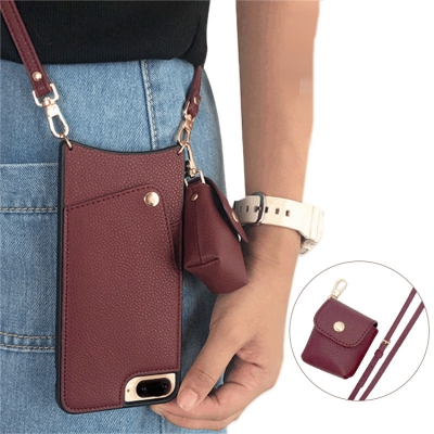 Crossbody creative portable phone case with Coin wallet for Iphone