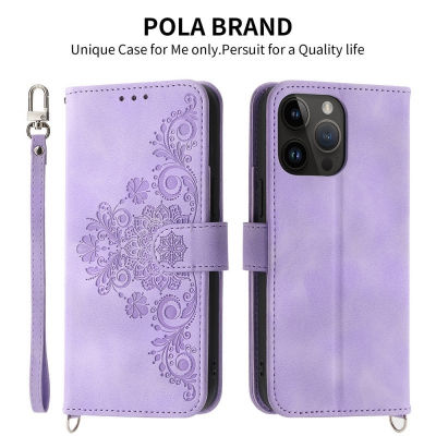 Business crossbody phone case with removable strap for Samsung