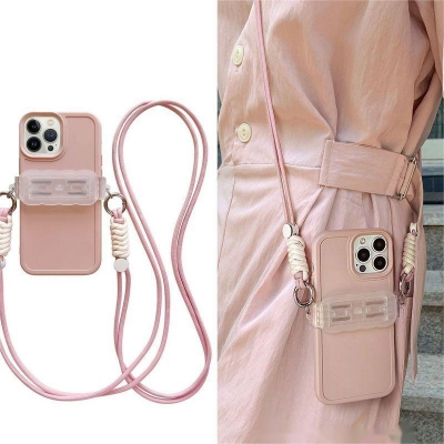 Universal Crossbody phone case with Wave pattern back clip
