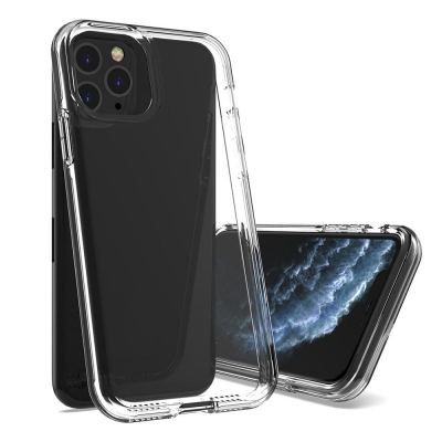 Transparent plastic 2 in 1 protective case  